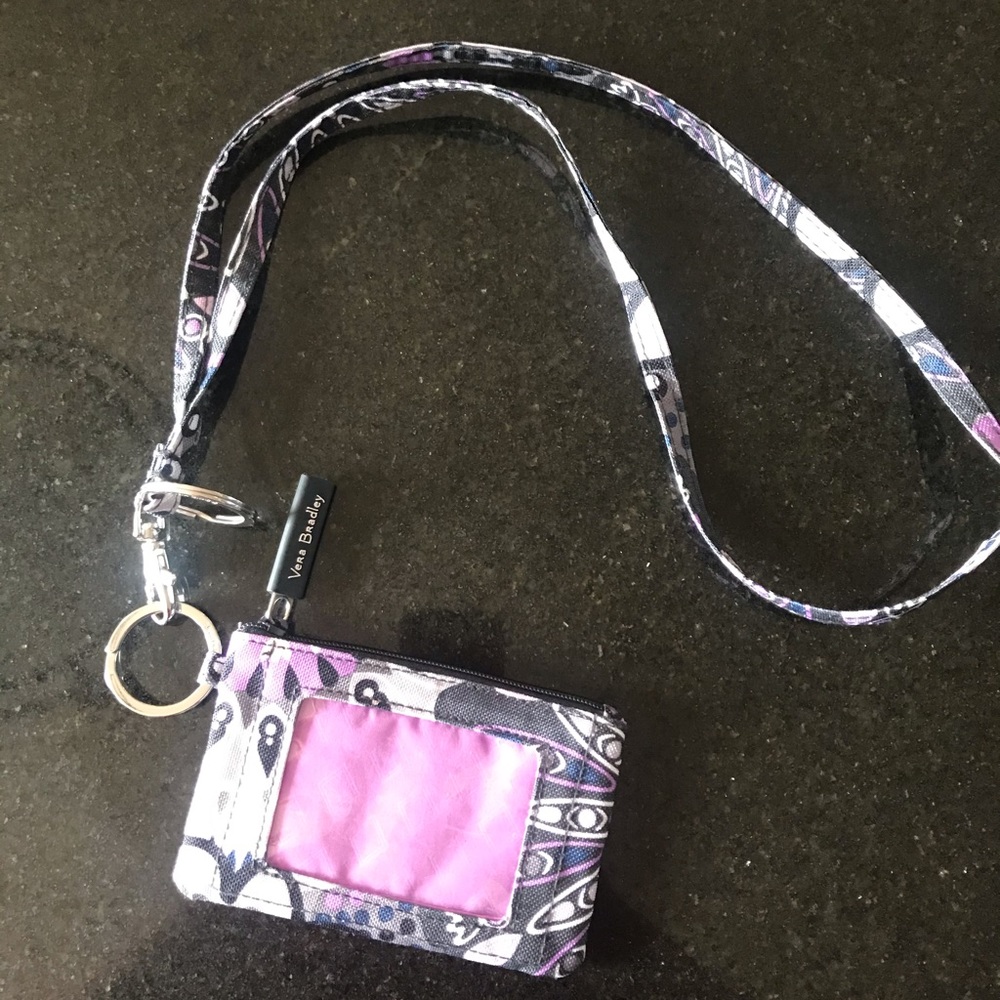 Vera Bradley Lanyard & Zip ID Case
